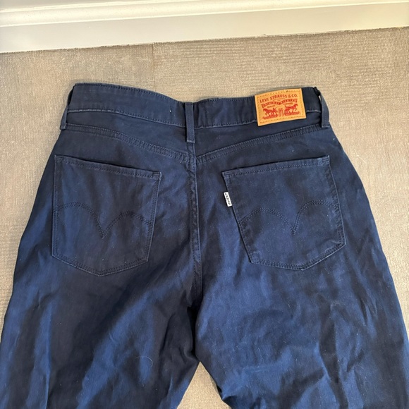 Levis Mid Rise Skinny Pants Navy Blue Size 30 - Picture 3 of 5